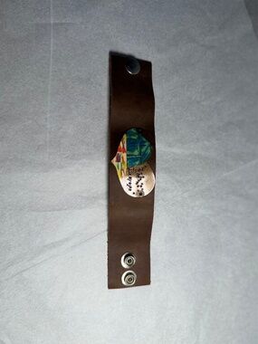 Farmgirl Paints "Fix My Eyesl" Leather Cuff Bracelet
